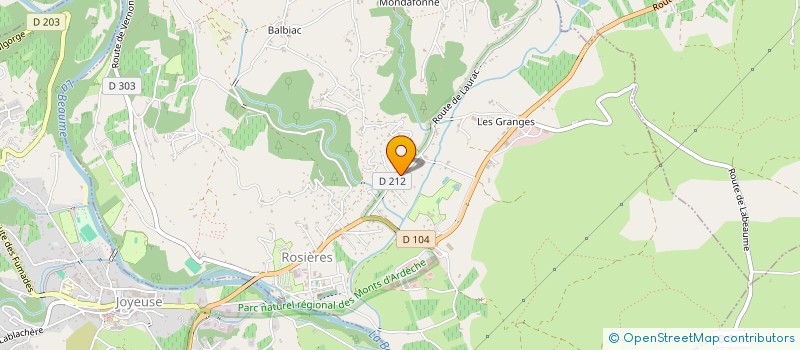 localisation de l'entreprise MADAME JEANNE DUBREUIL MERCUZOT  ROSIERES