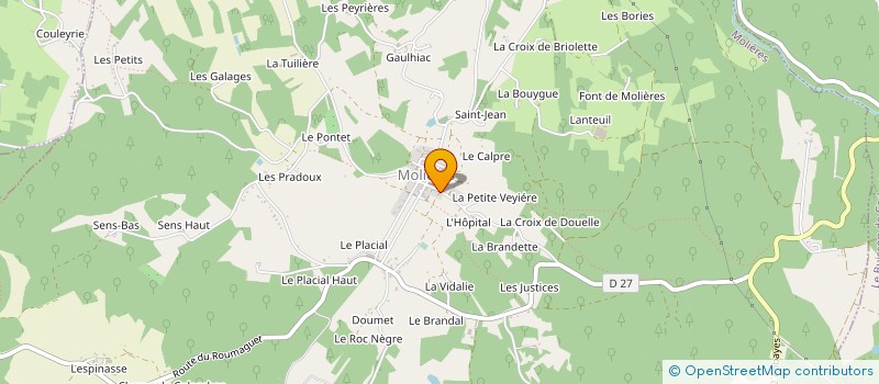 localisation de l'entreprise MADAME JEANNE DUCHET à MOLIERES