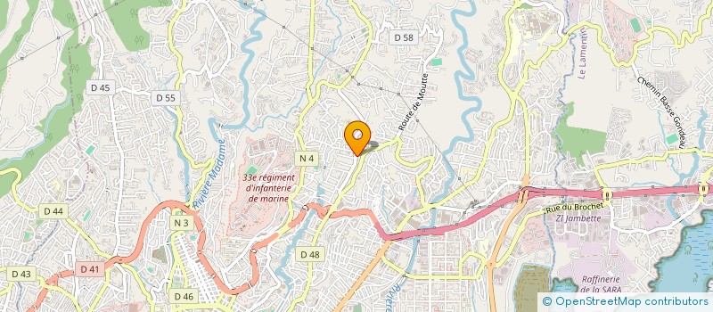 localisation de l'entreprise MADAME JEANNE DUCRE  FORT DE FRANCE