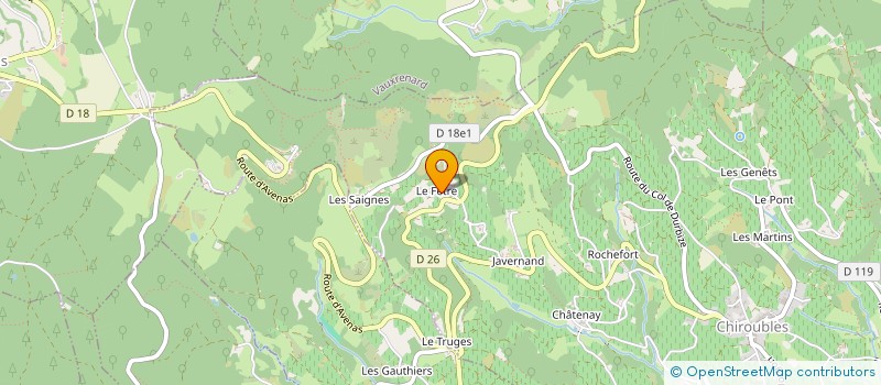 localisation de l'entreprise MADAME JEANNE DUCROUX à CHIROUBLES