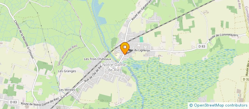 localisation de l'entreprise MADAME JEANNE DUPONT à NOTRE-DAME-DE-RIEZ