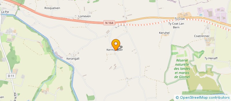 localisation de l'entreprise MADAME JEANNE DUPRE  PLOUGUERNEVEL