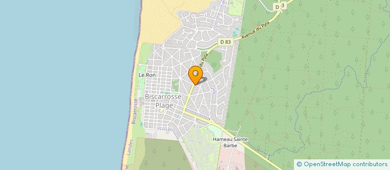 localisation de l'entreprise MADAME JEANNE DUPUY  BISCARROSSE