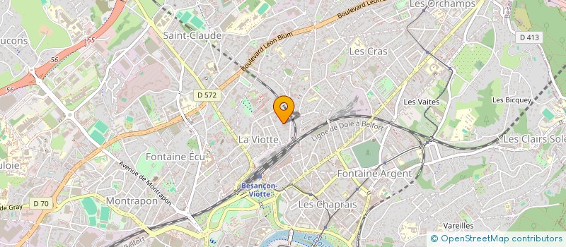 localisation de l'entreprise MADAME JEANNE DUPUY  MORTEAU