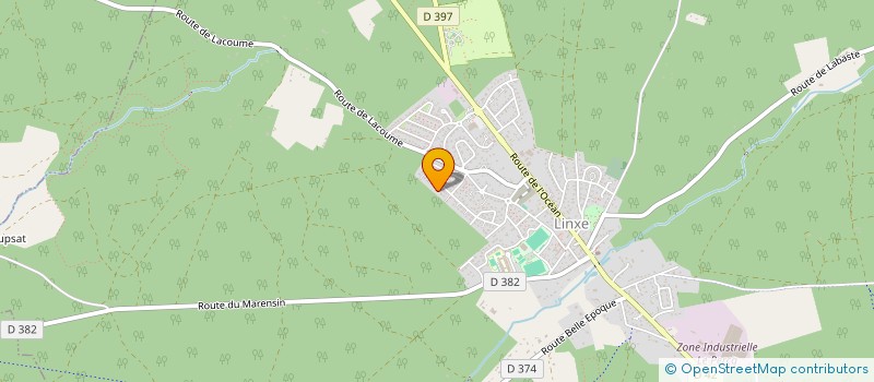 localisation de l'entreprise MADAME JEANNE DUTEIS  LINXE