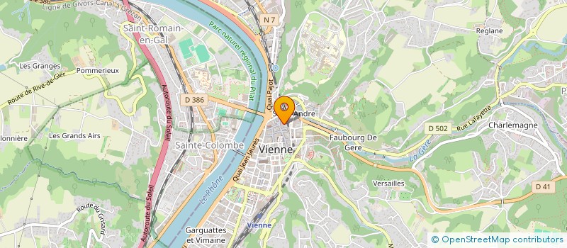 localisation de l'entreprise MADAME JEANNE DUVAL à VIENNE