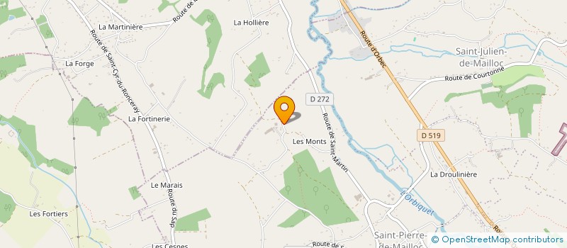 localisation de l'entreprise MADAME JEANNE-ELISE GRAVRAN  VALORBIQUET