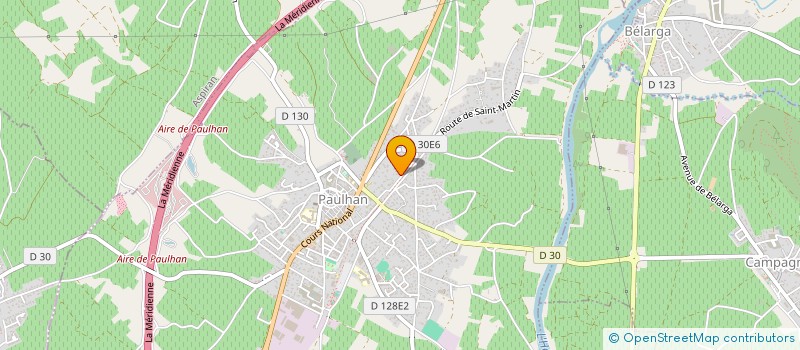 localisation de l'entreprise MADAME JEANNE FABRE  PAULHAN