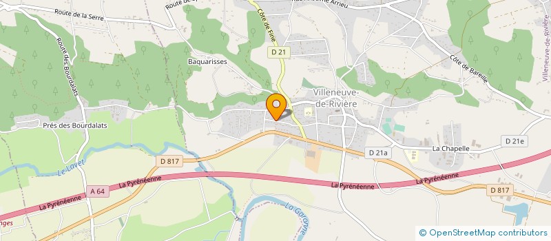 localisation de l'entreprise MADAME JEANNE FACHIN  VILLENEUVE-DE-RIVIERE