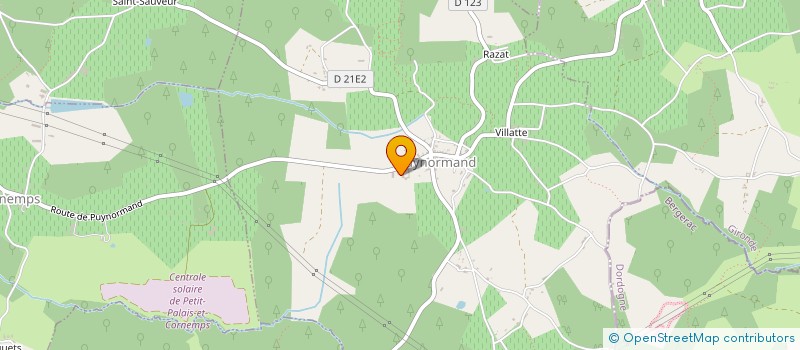 localisation de l'entreprise MADAME JEANNE FAUGERE  PUYNORMAND