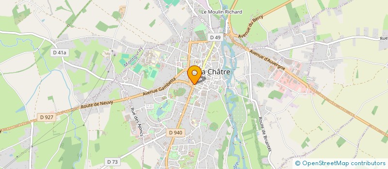 localisation de l'entreprise MADAME JEANNE FAUQUENOT METON à LA CHATRE