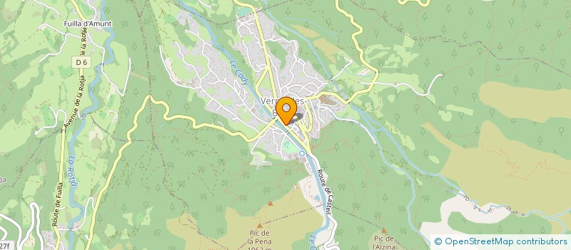 localisation de l'entreprise MADAME JEANNE FERRE  VERNET-LES-BAINS