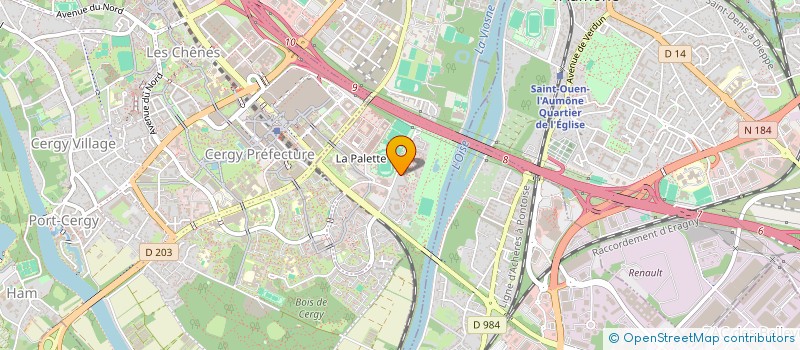 localisation de l'entreprise MADAME JEANNE FICADIERE  PONTOISE