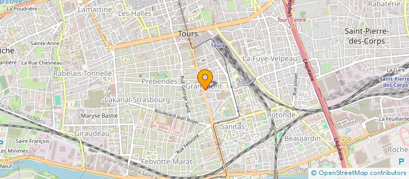 localisation de l'entreprise MADAME JEANNE FILLION  TOURS