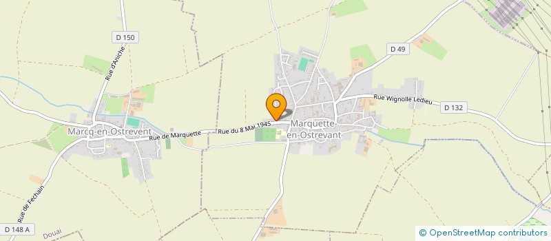 localisation de l'entreprise MADAME JEANNE FLEURY  MARQUETTE-EN-OSTREVANT