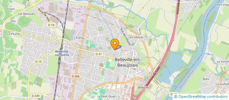 localisation de l'entreprise MADAME JEANNE FRADIN  BELLEVILLE-EN-BEAUJOLAIS