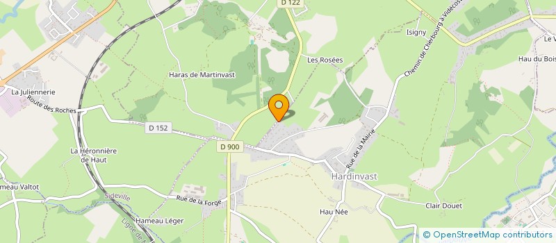 localisation de l'entreprise MADAME JEANNE FRANCOIS  MARTINVAST