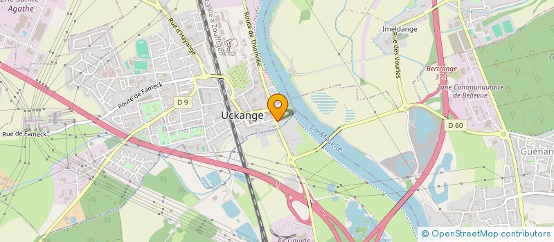 localisation de l'entreprise MADAME JEANNE FRANCOIS  UCKANGE