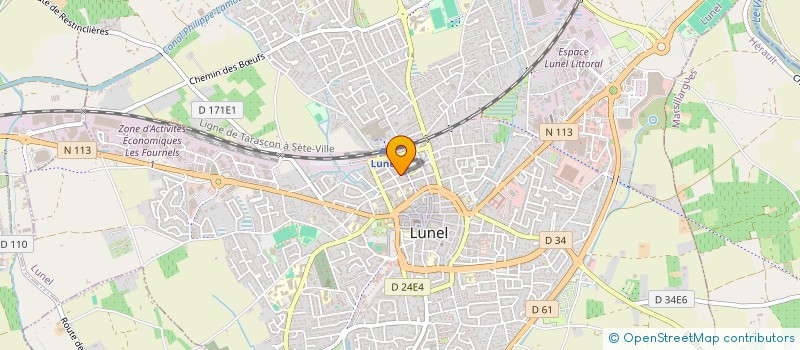 localisation de l'entreprise MADAME JEANNE GABARRE  LUNEL