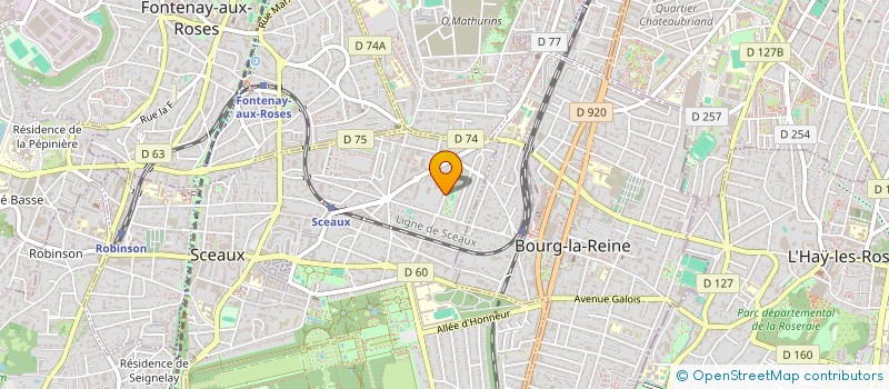 localisation de l'entreprise MADAME JEANNE GARCIA à SCEAUX