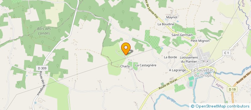 localisation de l'entreprise MADAME JEANNE GAUBAN à LAVERGNE