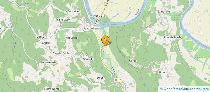 localisation de l'entreprise MADAME JEANNE GAUCHER  CASTELNAUD-LA-CHAPELLE