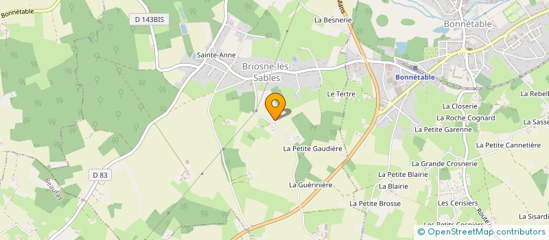 localisation de l'entreprise MADAME JEANNE GAUTHIER  BONNETABLE