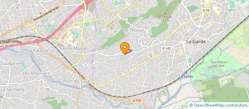 localisation de l'entreprise MADAME JEANNE GIRAUD  LA GARDE