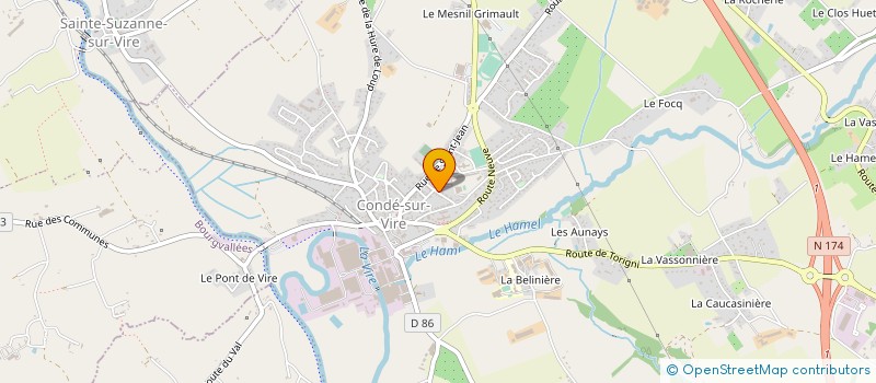 localisation de l'entreprise MADAME JEANNE GODEY  CONDE-SUR-VIRE