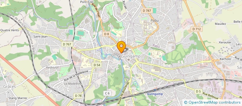 localisation de l'entreprise MADAME JEANNE GOUALAN  GUINGAMP