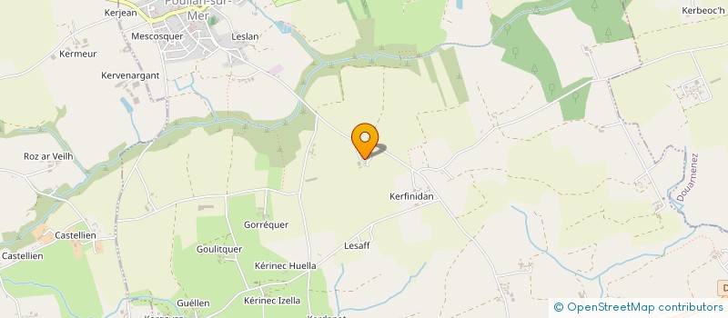localisation de l'entreprise MADAME JEANNE GOURLAOUEN  POULLAN-SUR-MER