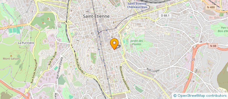 localisation de l'entreprise MADAME JEANNE GOUTELLE à SAINT-ETIENNE