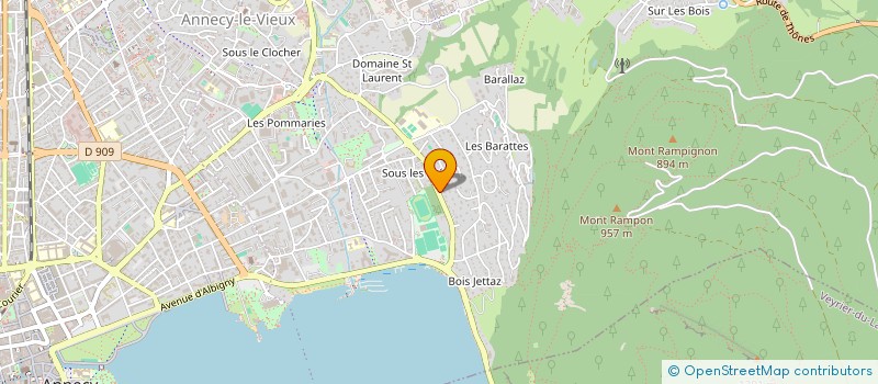 localisation de l'entreprise MADAME JEANNE GRAND à ANNECY