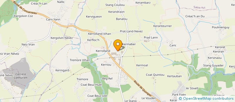 localisation de l'entreprise MADAME JEANNE GREGOIRE  LA FORET-FOUESNANT