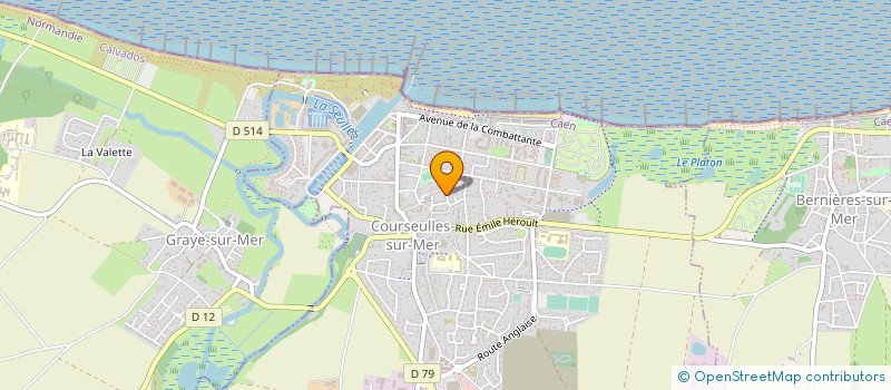 localisation de l'entreprise MADAME JEANNE GROULT  COURSEULLES-SUR-MER