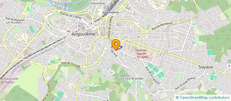 localisation de l'entreprise MADAME JEANNE GRYNBERG à ANGOULEME
