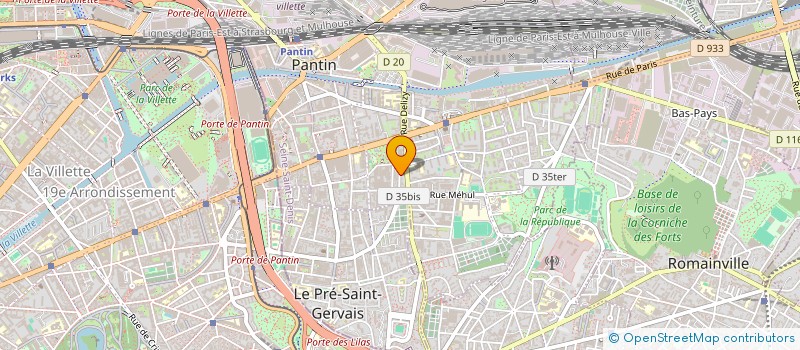 localisation de l'entreprise MADAME JEANNE GUEYDON  PANTIN