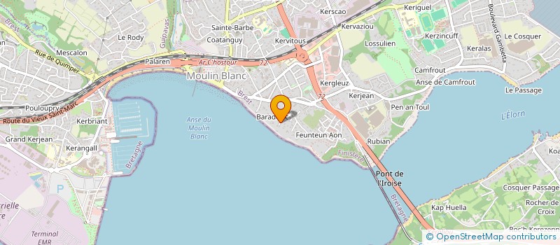 localisation de l'entreprise MADAME JEANNE GUIGAUD à LE RELECQ-KERHUON