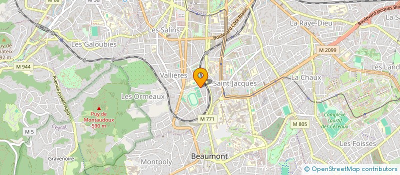 localisation de l'entreprise MADAME JEANNE GUILLAUME  CLERMONT-FERRAND