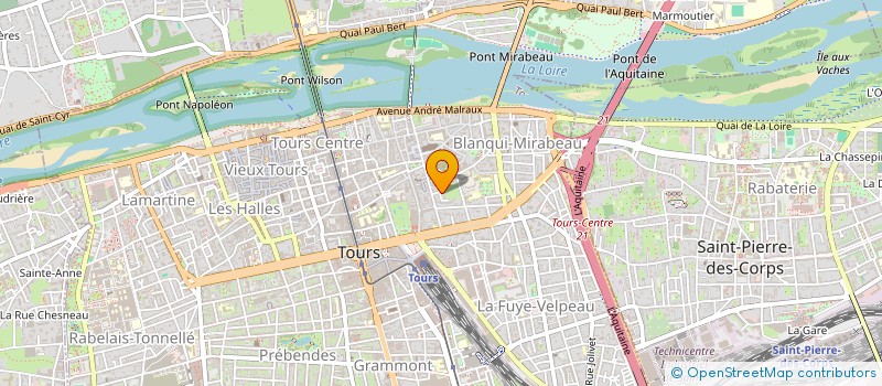 localisation de l'entreprise MADAME JEANNE GUILLOT  TOURS