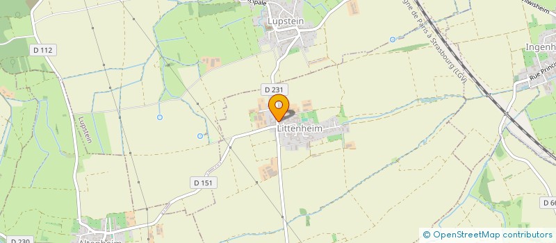 localisation de l'entreprise MADAME JEANNE GUTH  LITTENHEIM