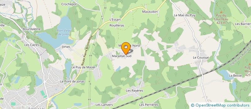 localisation de l'entreprise MADAME JEANNE GUYOT  AMBAZAC