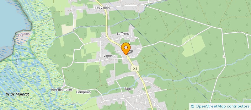 localisation de l'entreprise MADAME JEANNE HAUQUIN  BIGANOS