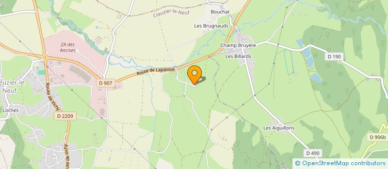 localisation de l'entreprise MADAME JEANNE HEDIEUX à CREUZIER-LE-NEUF