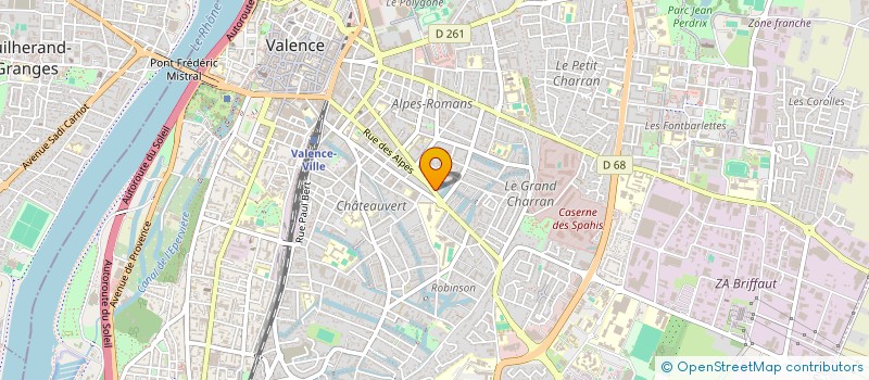 localisation de l'entreprise MADAME JEANNE-HELOISE DUGNAT  VALENCE