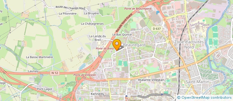 localisation de l'entreprise MADAME JEANNE-HERVIG PELHATE  RENNES