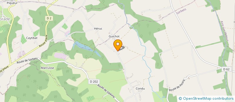 localisation de l'entreprise MADAME JEANNE-HOURIYA DEVANLAY  SORBETS