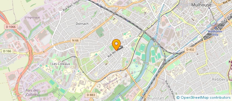 localisation de l'entreprise MADAME JEANNE HUBSCHWERLIN  MULHOUSE