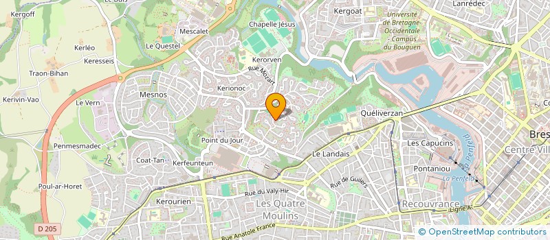 localisation de l'entreprise MADAME JEANNE INIZAN à BREST
