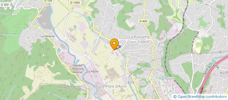 localisation de l'entreprise MADAME JEANNE INTERRANTE HIBERT  LA ROQUETTE-SUR-SIAGNE